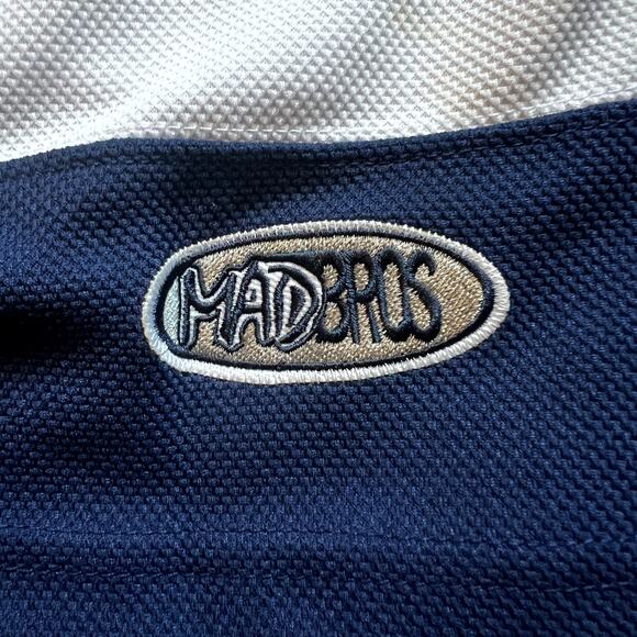 CCM Hanson Brothers Charlestown Chiefs Slap Shot Hockey Jersey Blue/Yellow 50 - Picture 5 of 7